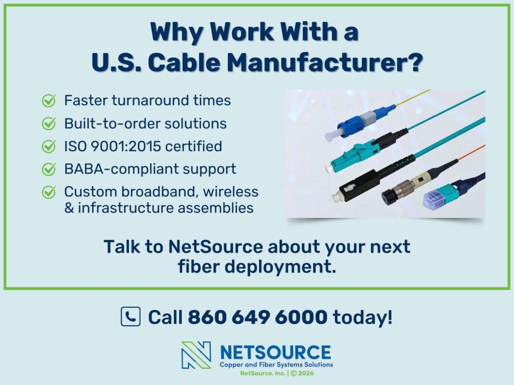 Five reasons to work with a US cable manufacturer.