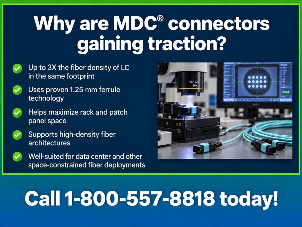 Five reasons MDC® connectors are gaining traction listed.